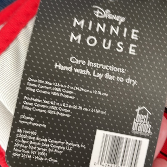 Disney Minnie Mouse Oversized Oven Mitt & Pot Holder - Picture 3 of 5